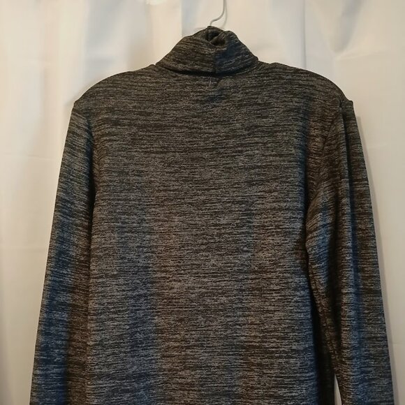 Nwt Punk Sweater Top womens S Black Gray Super soft double sided fabric Grommet - Picture 9 of 10